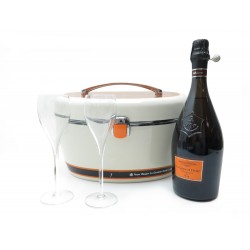 COFFRET BOUTEILLE DE CHAMPAGNE VEUVE CLICQUOT LA GRANDE DAME 1998 RIVA 