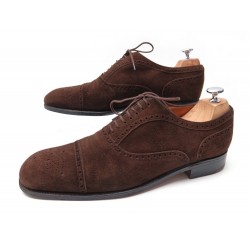 CHAUSSURES JM WESTON 615 8.5D 42.5 RICHELIEU SUEDE 