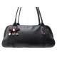 SAC A MAIN GUCCI PRINCY BOSTON MEDIUM 161720 EN CUIR NOIR HAND BAG PURSE 990 