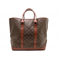 VINTAGE SAC DE VOYAGE A MAIN LOUIS VUITTON CABAS WEEK END GM MONOGRAM LV 1200€