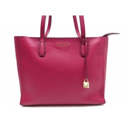 NEUF SAC A MAIN MICHAEL KORS MERCER CRAMBERRY 30T7GM9T7L CABAS CUIR FUSHIA 325€