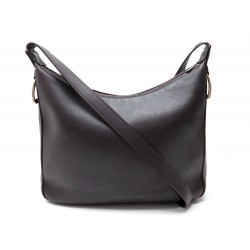  : SAC A MAIN LANCEL CUIR MARRON 