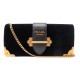 NEUF SAC A MAIN PRADA CITY VELLUTO 1BF048 BANDOULIERE VELOURS NOIR PURSE 1900€