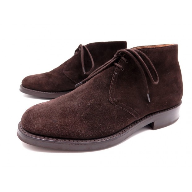 CHAUSSURES CHURCH'S RYDER III 7G 41 BOTTINES CHUKKA EN DAIM MARRON SHOES 490€