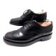 NEUF CHAUSSURES CHURCH'S BURWOOD RICHELIEU 7F 41 EN CUIR NOIR BLACK SHOES 620€