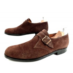 CHAUSSURES A BOUCLES JM WESTON DAIM MARRON 9.5C 43 