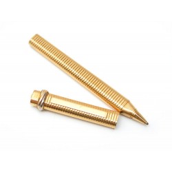 VINTAGE STYLO CARTIER TRINITY A BILLE PLAQUE OR ANNEAUX 3 ORS BALLPOINT PEN 320€