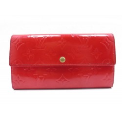 PORTEFEUILLE LOUIS VUITTON SARAH EN CUIR MONOGRAM VERNIS WALLET BILLFOLD 595€