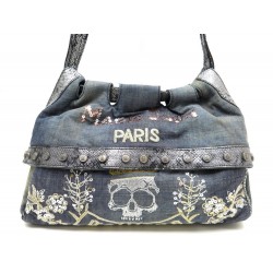 SAC A MAIN JOHN GALLIANO MAGIC JOHN PARIS BANDOULIERE DENIM JEAN BLEU BAG 700€