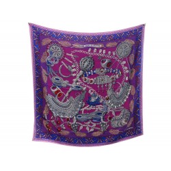 NEUF CHALE HERMES ZENOBIE REINE DE PALMIRE FAIVRE EN CACHEMIRE & SOIE SCARF 925€