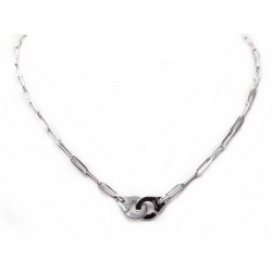 COLLIER RAS DE COU DINH VAN MENOTTES R10 EN OR BLANC 18K 10GR NECKLACE 1910€