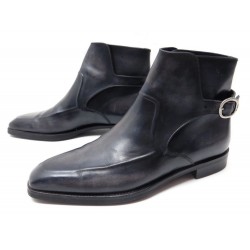 NEUF CHAUSSURES BERLUTI JODPHUR BOTTINES 5 38.5 39 CUIR NOIR BOOTS SHOES 1720€