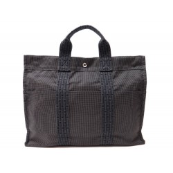 NEUF SAC A MAIN HERMES TOTO GM 32 CM CABAS EN TOILE NOIR BLACK CANVAS BAG 950€