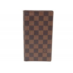 PORTE CHEQUIER LOUIS VUITTON EN TOILE DAMIER EBENE CARTE PORTEFEUILLE BOITE 340€