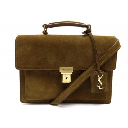 SAC A MAIN SAINT LAURENT HIGH SCHOOL MEDIUM 392264 BANDOULIERE DAIM MARRON 1400€