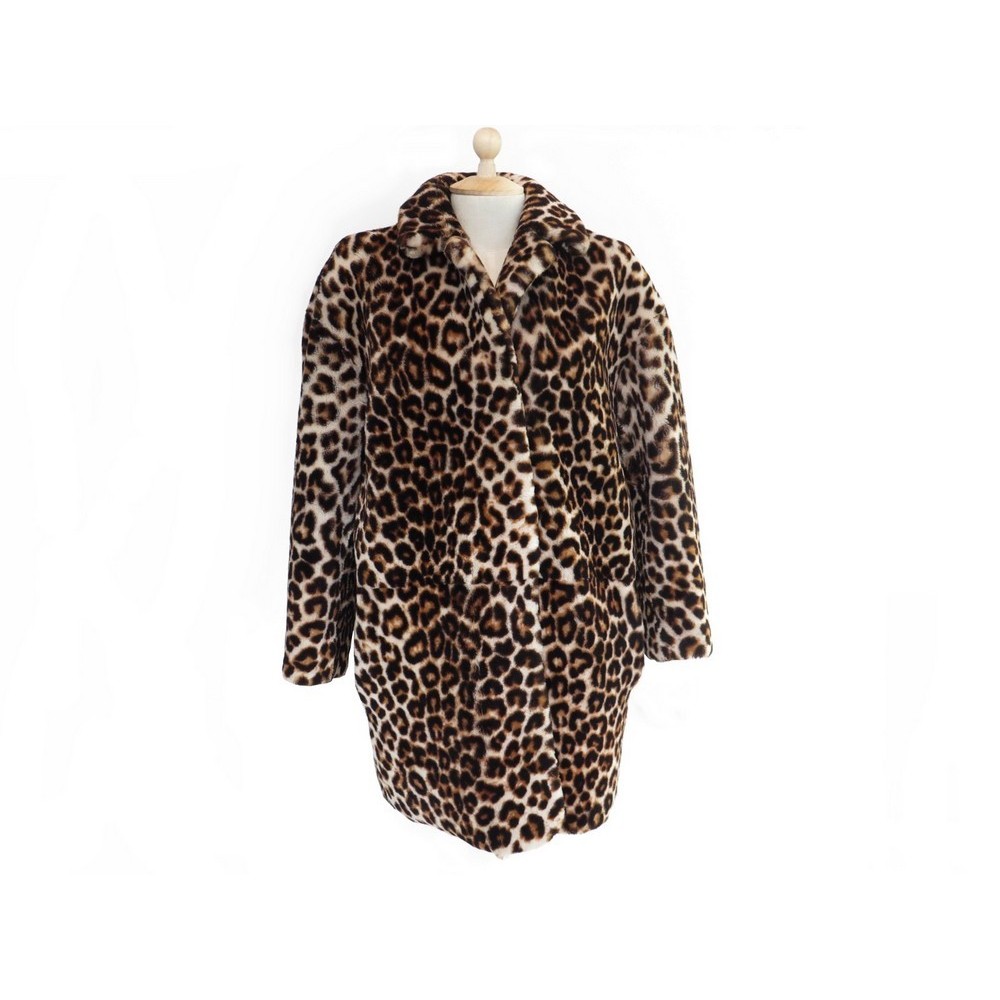 manteau sandro leopard