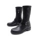 NEUF CHAUSSURES DIOR MANIAC 39.5 BOTTES DE MOTARD CUIR NOIR LOGO CD BOOTS 1330€