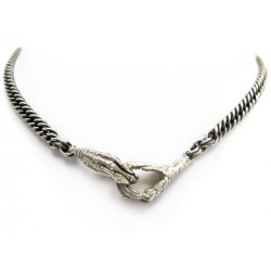 NEUF COLLIER ANN DEMEULEMEESTER PATTE DE PIGEON EN ARGENT 925 SILVER CLAW 790€