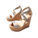 NEUF CHAUSSURES JIMMY CHOO 36IT 37 FR SANDALES COMPENSEES 