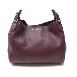 SAC A MAIN MAC DOUGLAS CUIR GRAINE VIOLET PRUNE PURPLE LEATHER HAND BAG380€