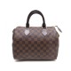 SAC A MAIN LOUIS VUITTON SPEEDY 25 N41365 DAMIER EN TOILE EBENE MARRON BAG 745€