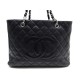 SAC A MAIN CHANEL SHOPPING LOGO CC CAVIAR EN CUIR GRAINE NOIR HAND BAG 3600€