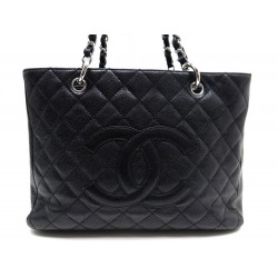  SAC A MAIN CHANEL CABAS SHOPPING 33 CM CUIR CAVIAR MATELASSE BAG 