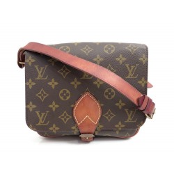 SAC A MAIN LOUIS VUITTON CARTOUCHIERE MM TOILE MONOGRAM