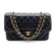 SAC A MAIN CHANEL TIMELESS 2.55 JUMBO FLAP CUIR CAVIAR MATELASSE NOIR BAG 4990€