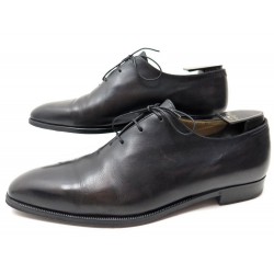  : CHAUSSURES BERLUTI 9.5 43.5 FIN CUIR NOIR 