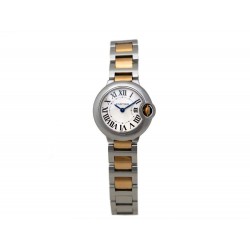 MONTRE CARTIER BALLON 28MM OR ACIER + POCHON 