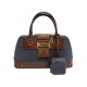  SAC A MAIN CHRISTIAN DIOR TOILE DENIM & CUIR HAND BAG 