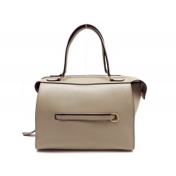 NEUF SAC A MAIN CELINE RING BAG SMALL CUIR BEIGE HAND BAG PURSE LEATHER 1650€