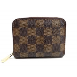 PORTE MONNAIE ZIPPY LOUIS VUITTON CARTES EN TOILE DAMIER EBENE COIN PURSE 265€