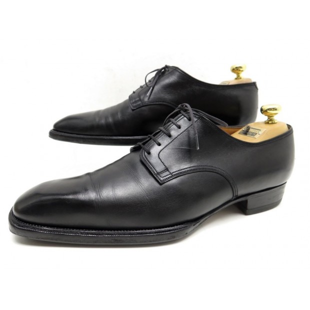 CHAUSSURES JM WESTON 636 8.5E 42.5 DERBY EN CUIR NOIR + EMBAUCHOIRS SHOES 715€