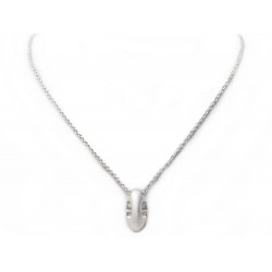 NEUF COLLIER HERMES CHAINE D'ANCRE INITIALE PENDENTIF ARGENT 925 NECKLACE 450€