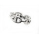 NEUF BAGUE HERMES CHAINE DANCRE ENCHAINEE H109507B 00048 58 ARGENT 925 RING 295€