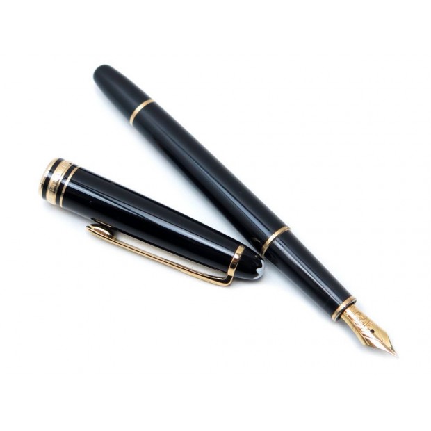 VINTAGE STYLO PLUME MONTBLANC MEISTERSTUCK CLASSIQUE EN RESINE NOIRE OR PEN 500€