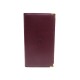 NEUF PORTEFEUILLE MUST DE CARTIER EN CUIR BORDEAUX PORTE CARTES WALLET 560€