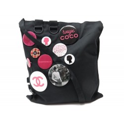 SAC + 10 BROCHES BADGE CHANEL COCO ROUGE 