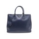 NEUF SAC A MAIN PRADA GALLERIA 40 CM EN CUIR SAFFIANO BLEU LEATHER PURSE 2000€