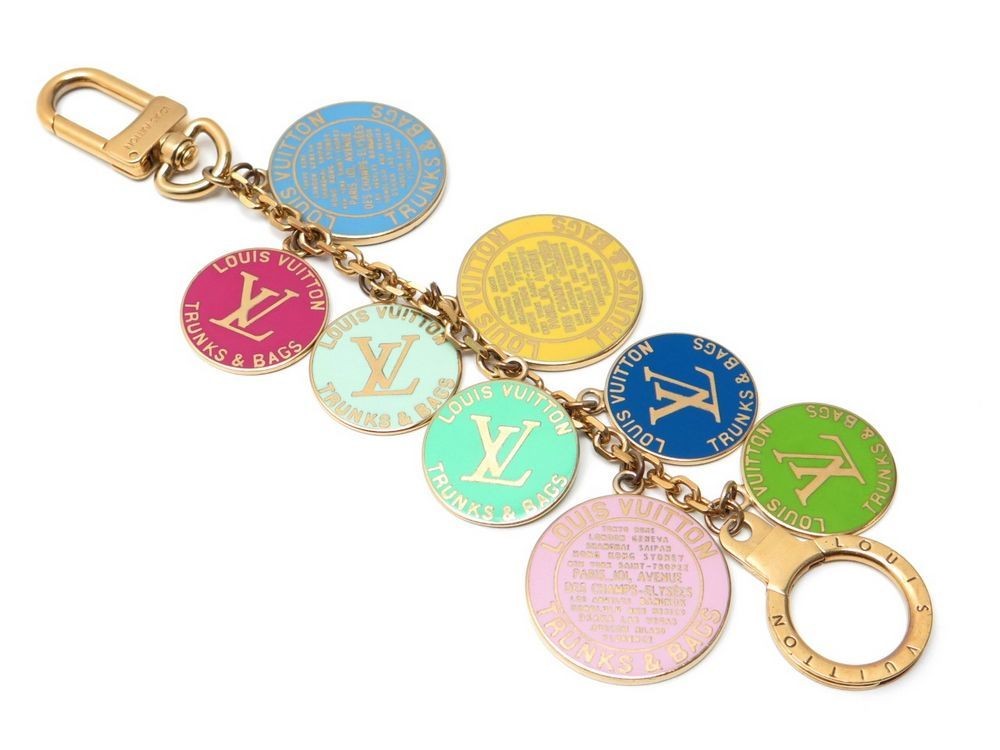 Louis Vuitton Globe Trunks And Bags Bag Charm - Gold Keychains