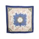 NEUF FOULARD HERMES COURBETTES ET CABRIOLES EN SOIE BLEU CARRE SILK SCARF 350€