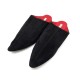 NEUF CHAUSSURES HERMES 43 BABOUCHES MOCASSINS MULES NOIR + SAC SLIPPERS 460€