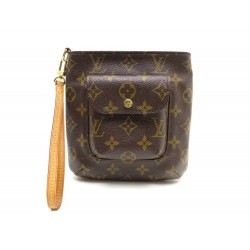 NEUF SAC A MAIN LOUIS VUITTON PARTITION WRISTLET POCHETTE EN TOILE MONOGRAM 