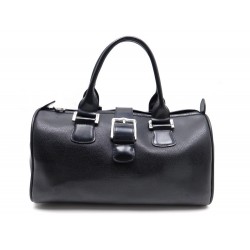 SAC A MAIN LONGCHAMP BOWLING 35 CM EN CUIR NOIR BLACK HAND BAG PURSE TOTE 635€