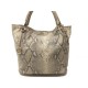 SAC A MAIN LANCEL FRENCH FLAIR EN CUIR FACON PYTHON BEIGE HAND BAG PURSE 695€