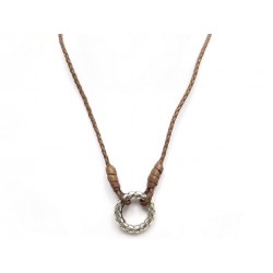 COLLIER BOTTEGA VENETA INTRECCIATO PENDENTIF EN ARGENT 925 NECKLACE SILVER 330€