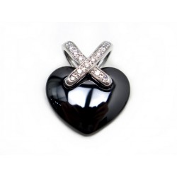 PENDENTIF CHAUMET LIEN DIAMANT ET CERAMIQUE 