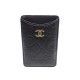 ETUI TELEPHONE CHANEL IPHONE 5 CUIR NOIR CAMELIA LOGO CC BLACK PHONE CASE 495€